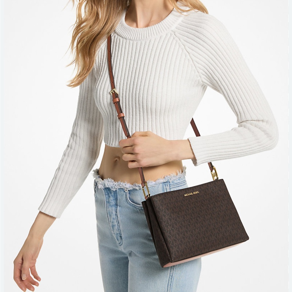 Michael Kors Trisha Medium Triple Compartment Crossbody Bag
